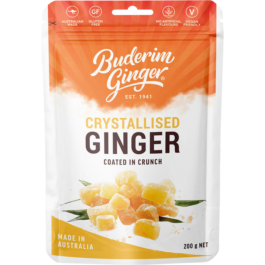 Crystallised Ginger Coated in Crunch
