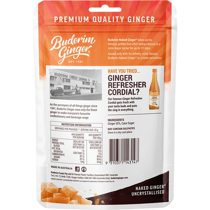 Naked Ginger Deliciously Uncrystallised