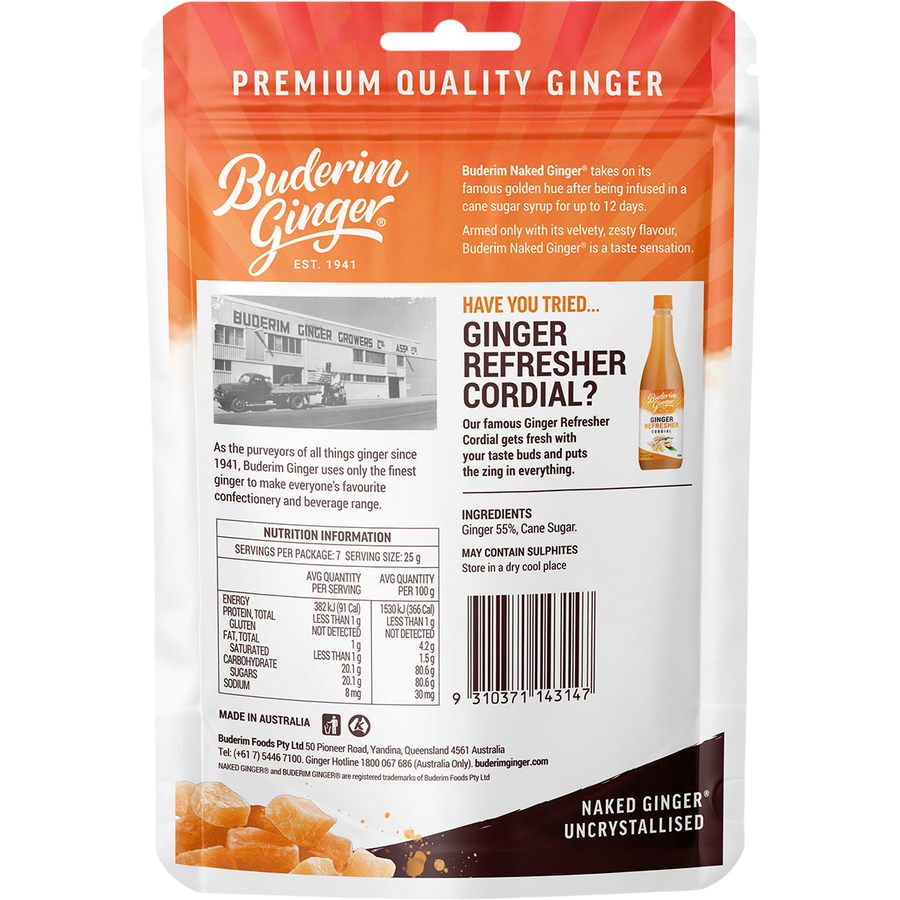 Naked Ginger Deliciously Uncrystallised