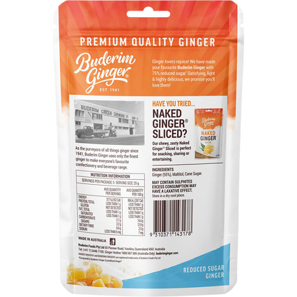 Reduced Sugar Ginger 75% Less Sugar
