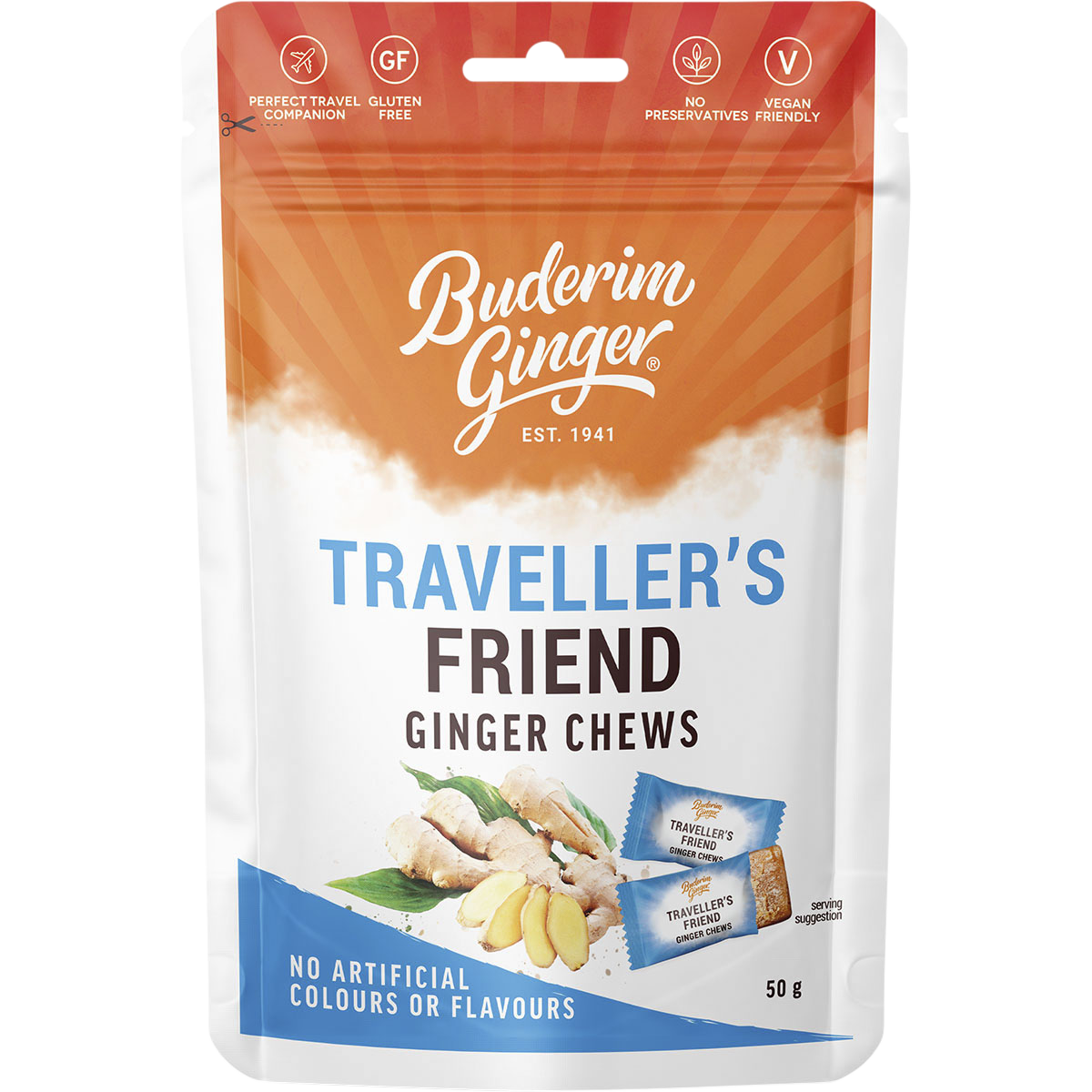 Traveller's Friend Ginger Chews
