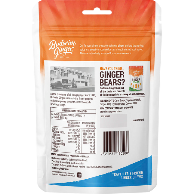 Traveller's Friend Ginger Chews