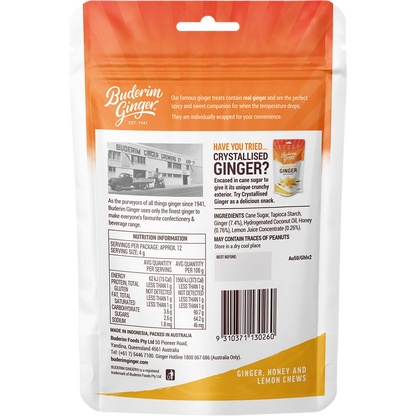 Ginger Honey & Lemon Chews