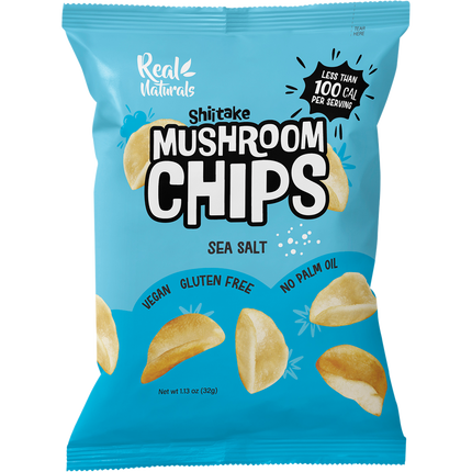 Real Naturals Shiitake Mushroom Chips Sea Salt