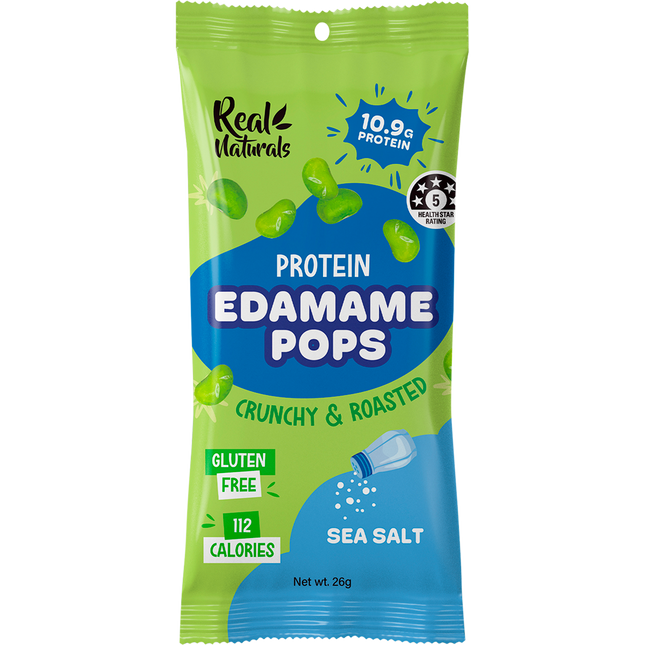 Real Naturals Protein Edamame Pops Sea Salt