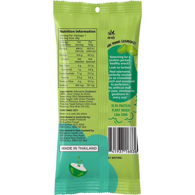 Real Naturals Protein Edamame Pops Sour Cream