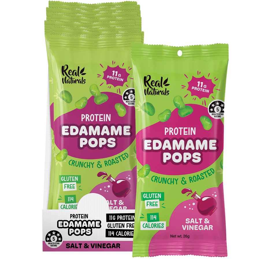 Real Naturals Protein Edamame Pops Salt & Vinegar