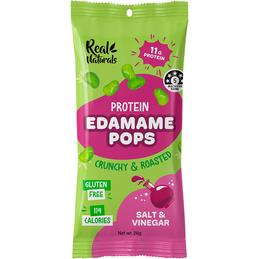 Real Naturals Protein Edamame Pops Salt & Vinegar