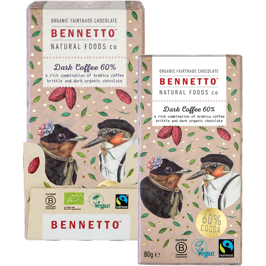 Organic Dark Chocolate 60% Dark Coffee - Product Range