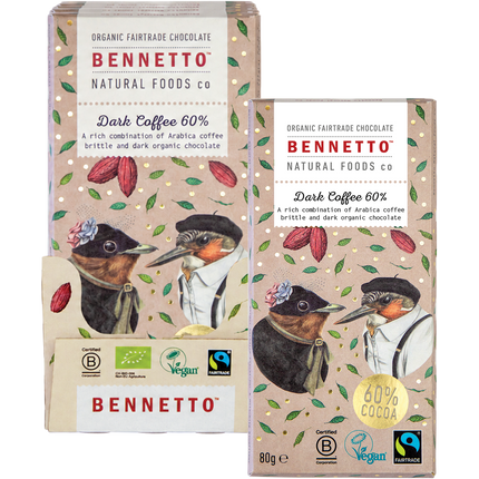 Organic Dark Chocolate 60% Dark Coffee - Product Range