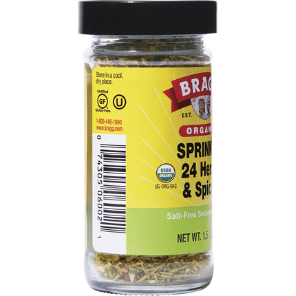 Seasoning Organic Sprinkle 24 Herb & Spices Salt-Free