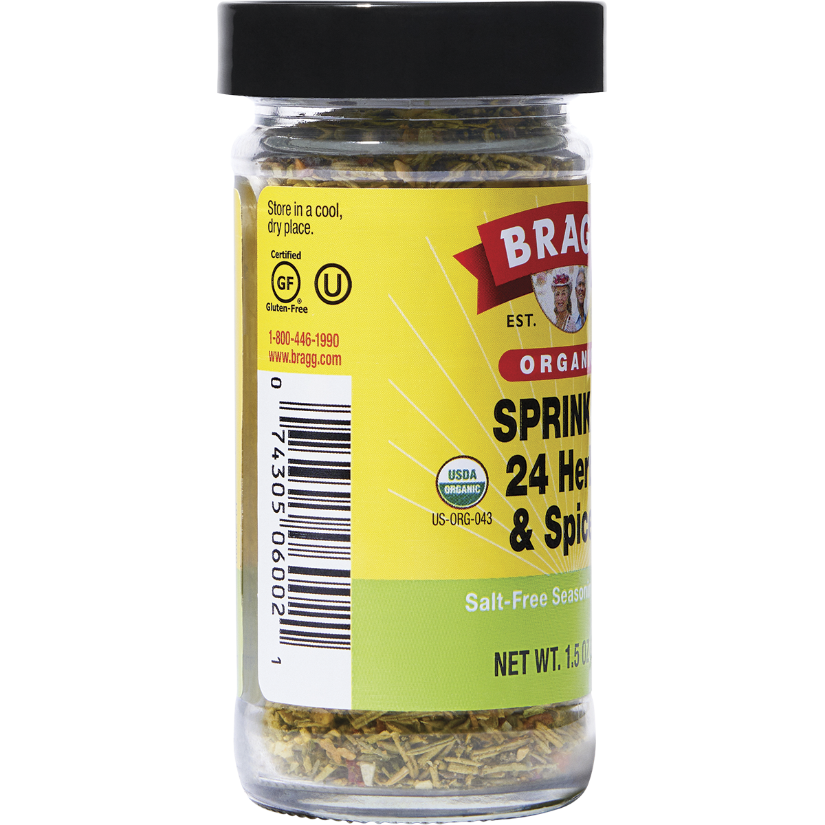 Seasoning Organic Sprinkle 24 Herb & Spices Salt-Free