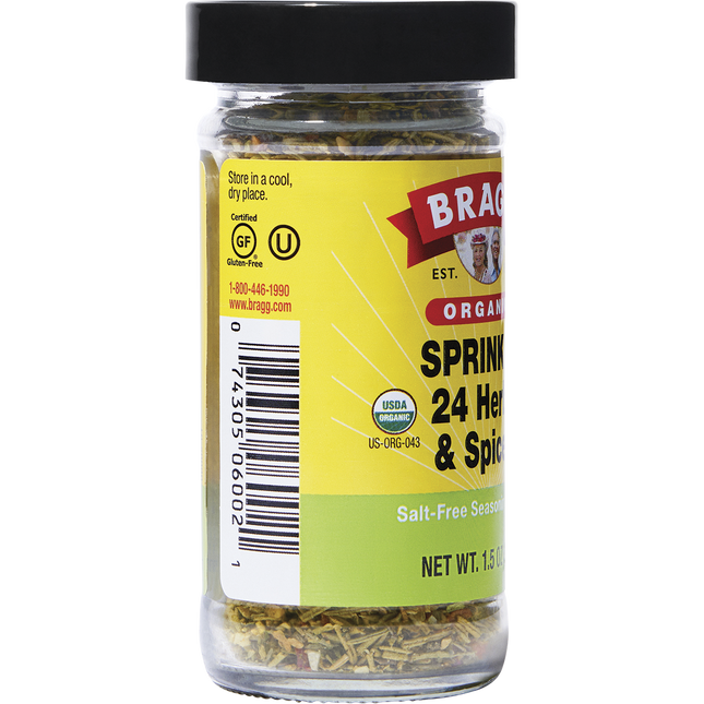 Seasoning Organic Sprinkle 24 Herb & Spices Salt-Free