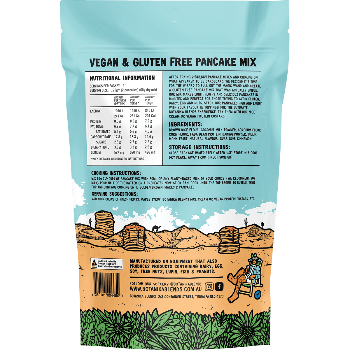 Vegan & Gluten Free Pancake Mix