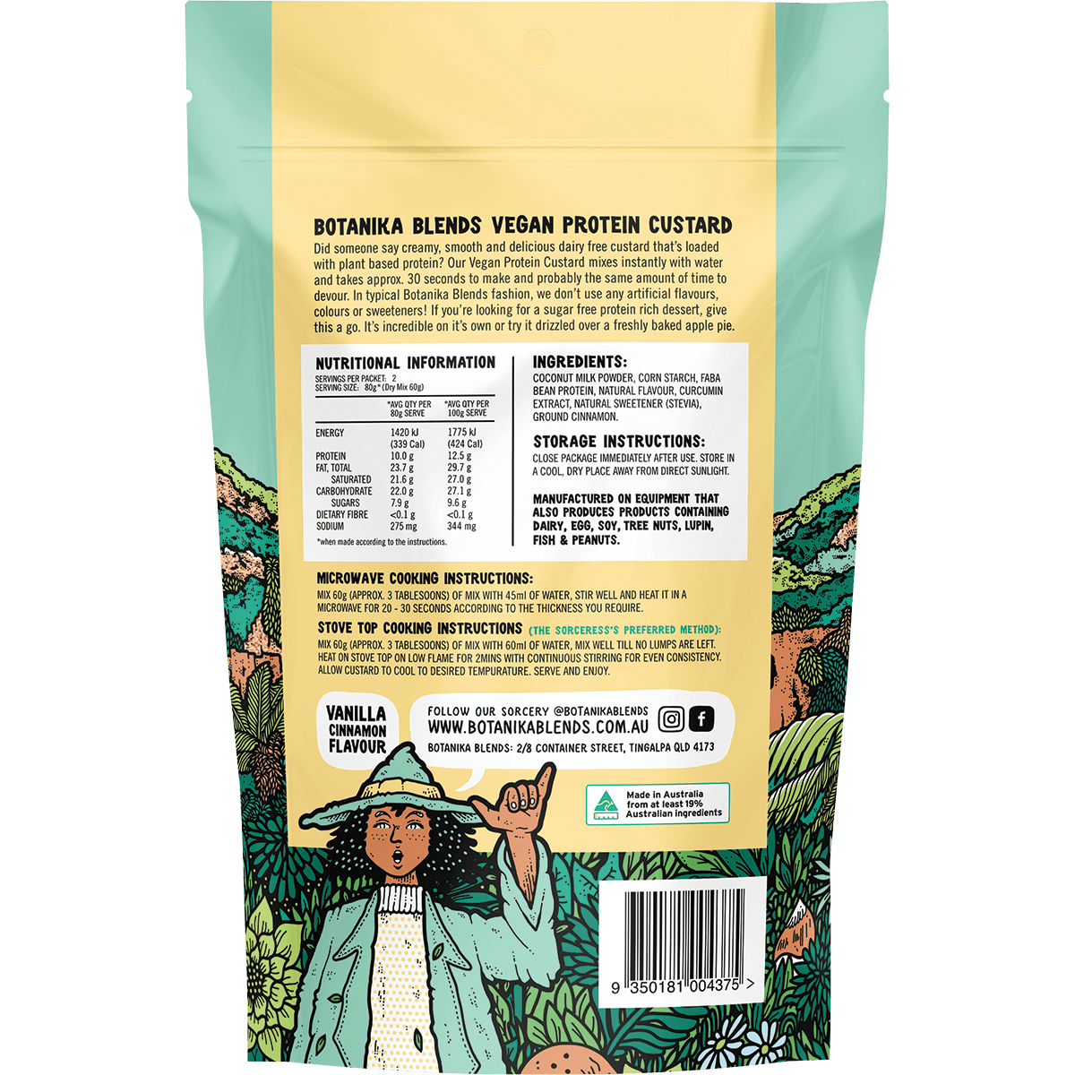 Vegan Protein Custard Vanilla Cinnamon