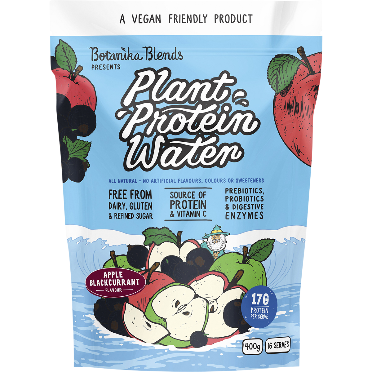 Plant Protein Water Apple Blackcurrant