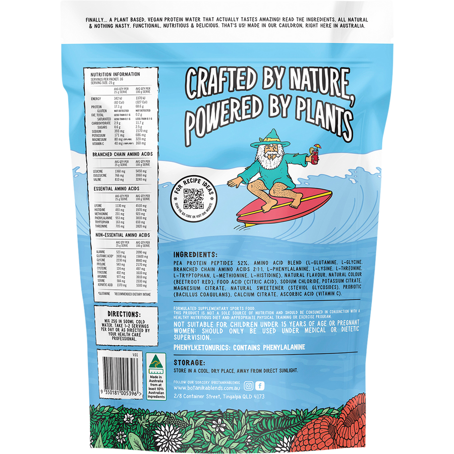 Botanika Blends Plant Protein Water Raspberry