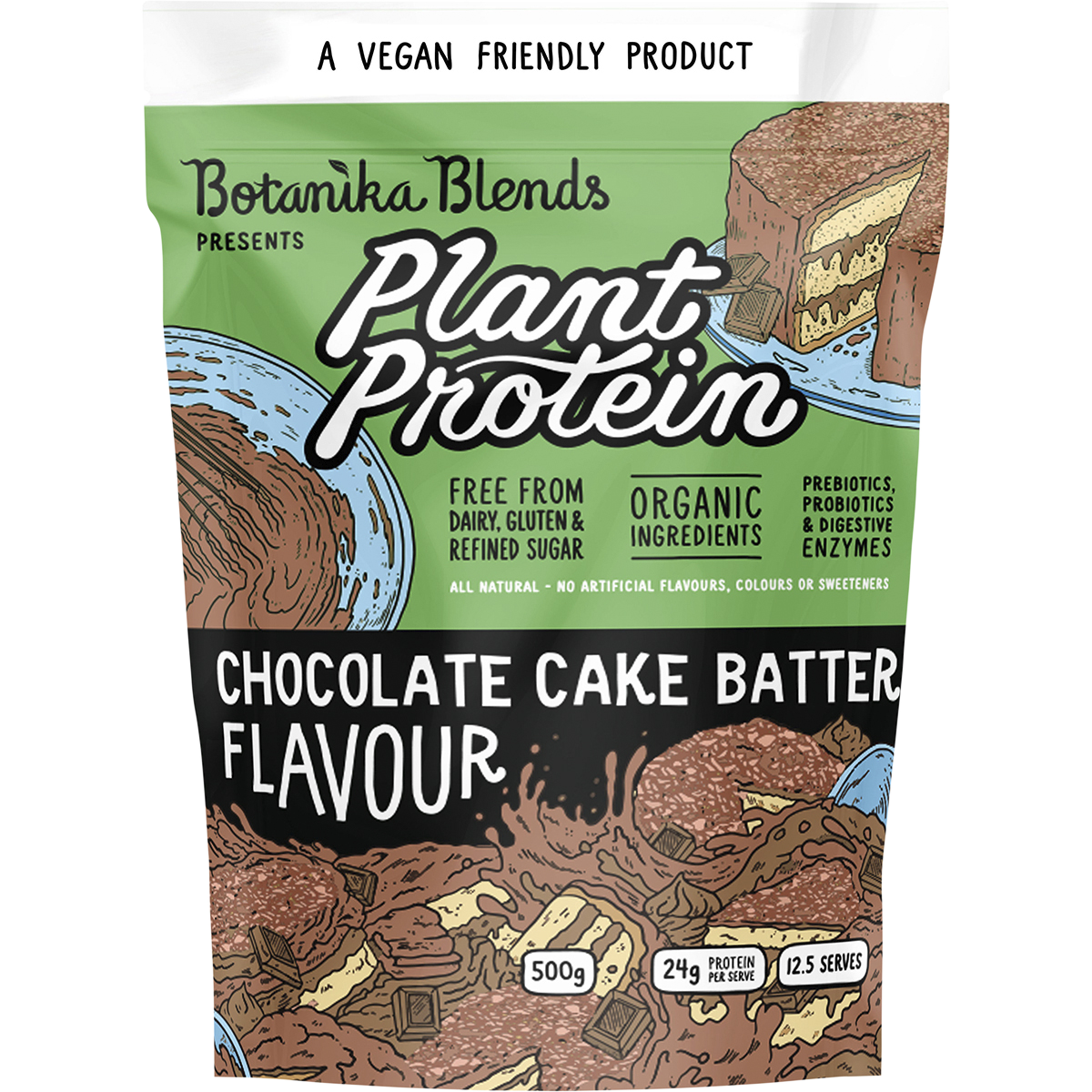 Plant Protein Chocolate Cake Batter