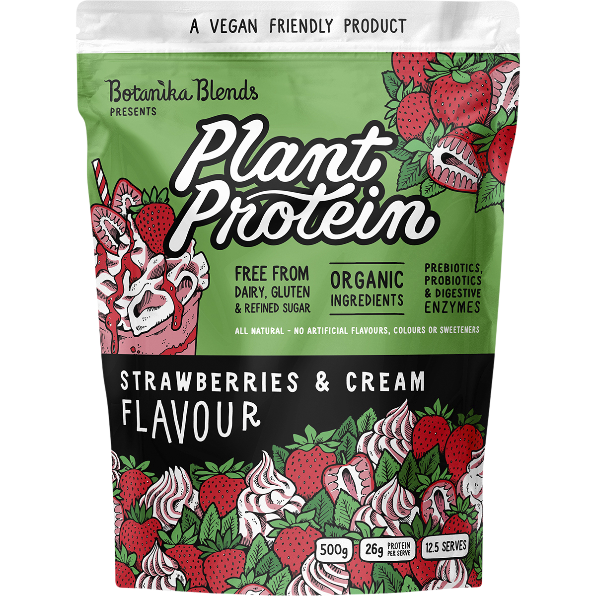 Plant Protein Strawberries & Cream