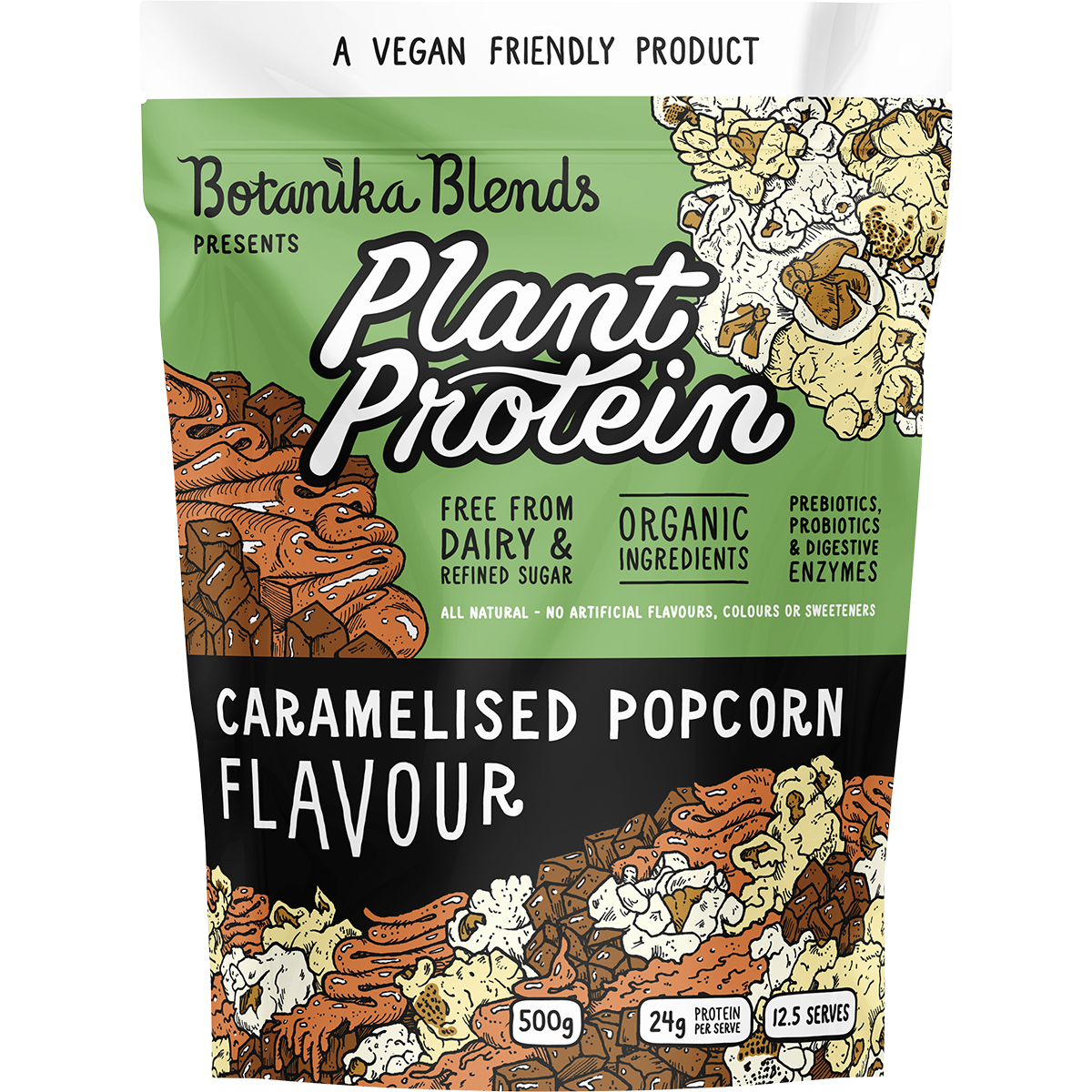 Plant Protein Caramelised Popcorn