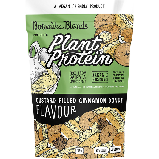Plant Protein Custard Filled Cinnamon Donut