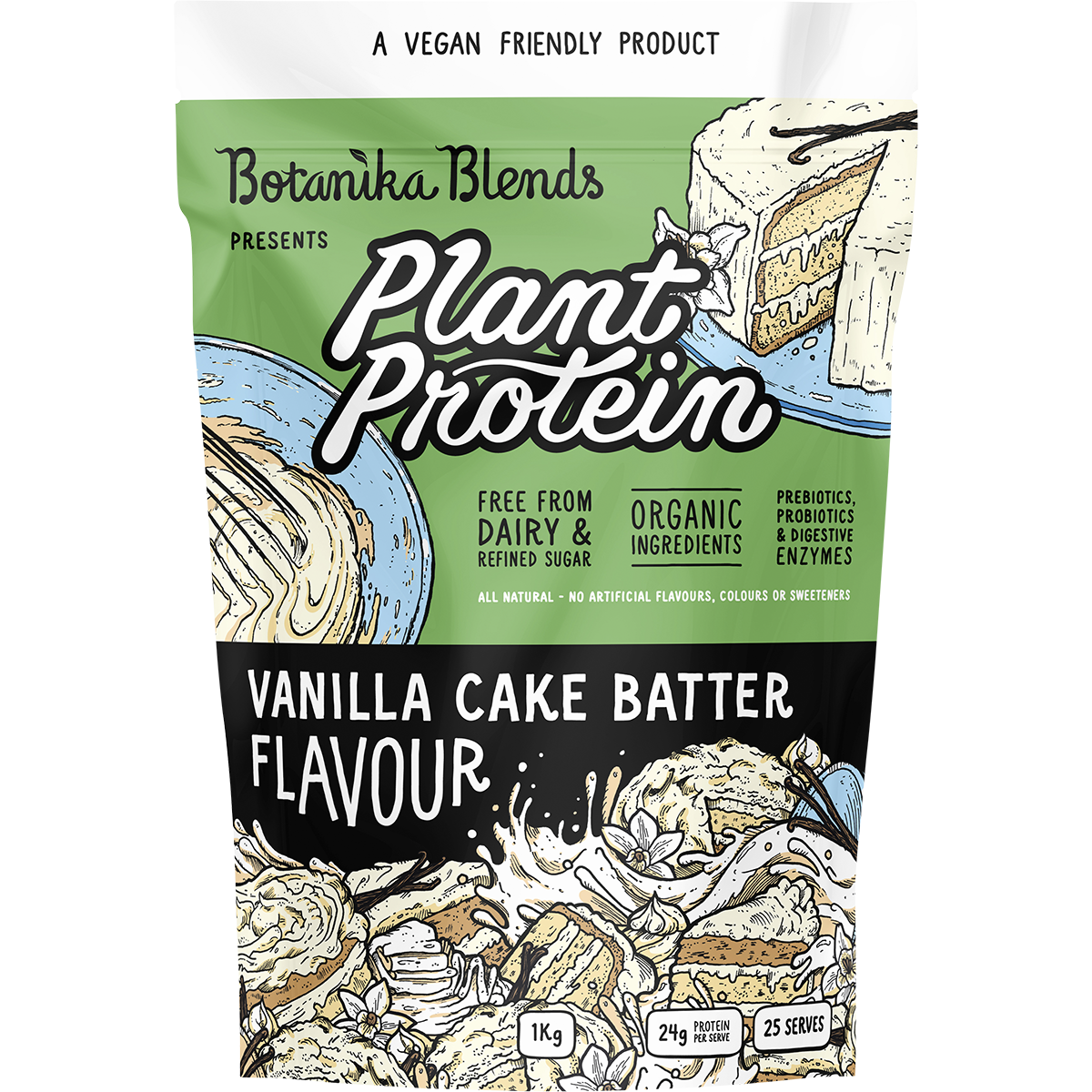 Plant Protein Vanilla Cake Batter