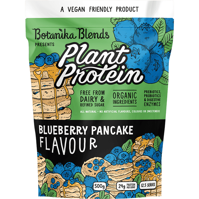 Plant Protein Blueberry Pancake