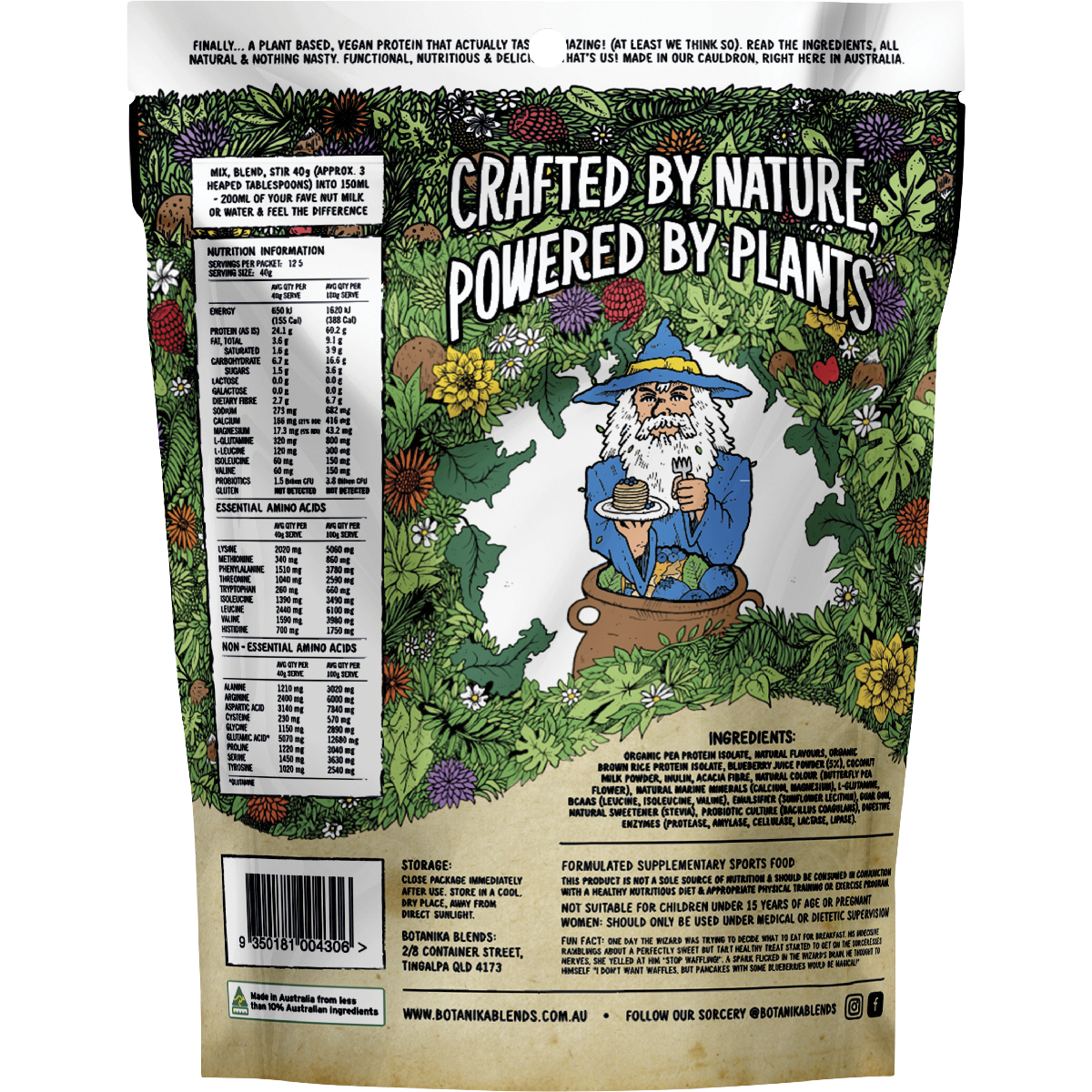 Plant Protein Blueberry Pancake