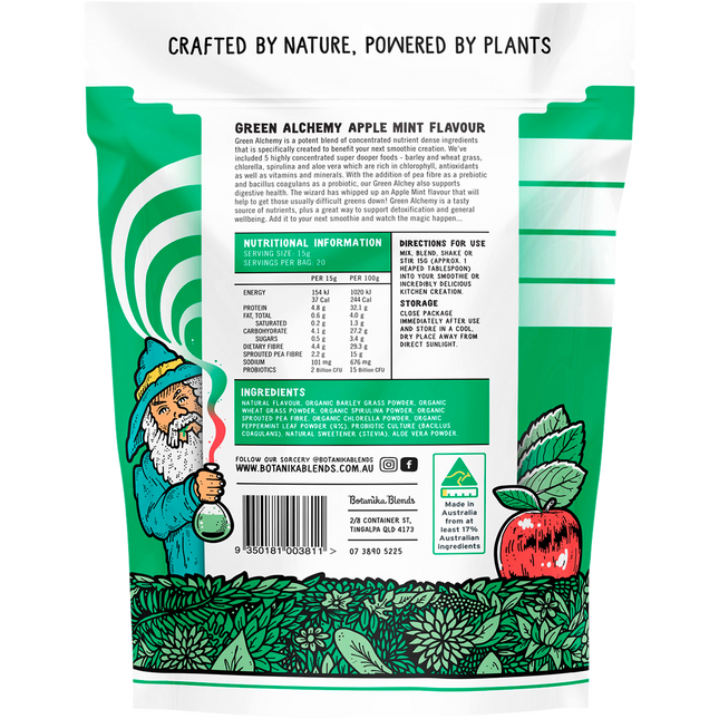 Green Alchemy Nutrient Dense Greens Apple Mint