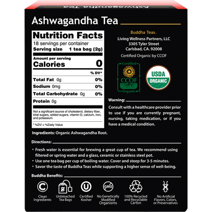 Organic Herbal Tea Bags Ashwagandha Tea