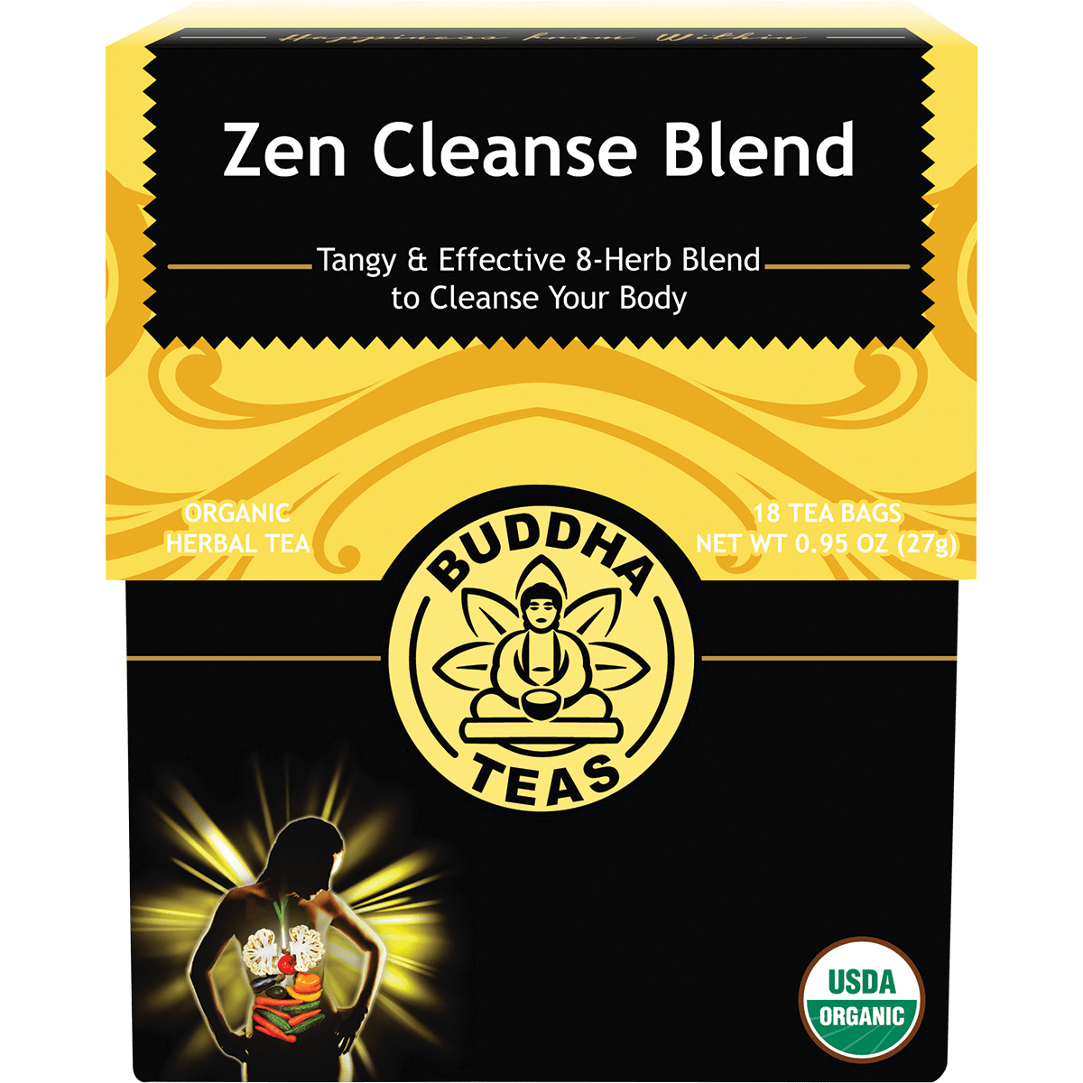 Organic Herbal Tea Bags Zen Cleanse Blend
