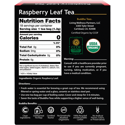 Organic Herbal Tea Bags Raspberry Leaf Tea