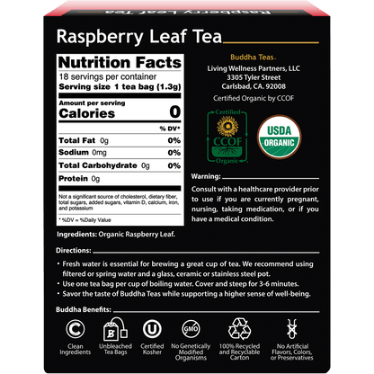 Organic Herbal Tea Bags Raspberry Leaf Tea