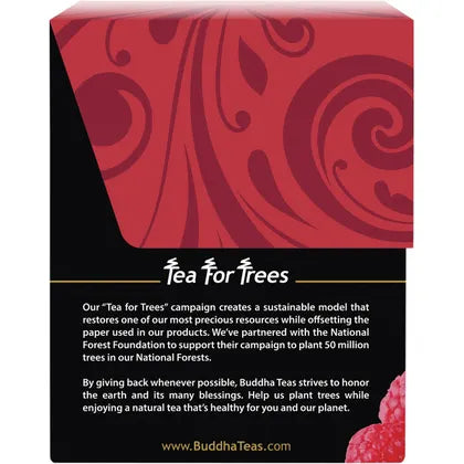 Buddha Teas Organic Herbal Tea Bags Raspberry Leaf Tea 18pk