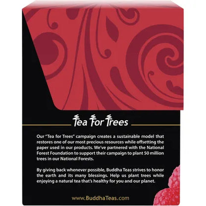 Buddha Teas Organic Herbal Tea Bags Raspberry Leaf Tea 18pk