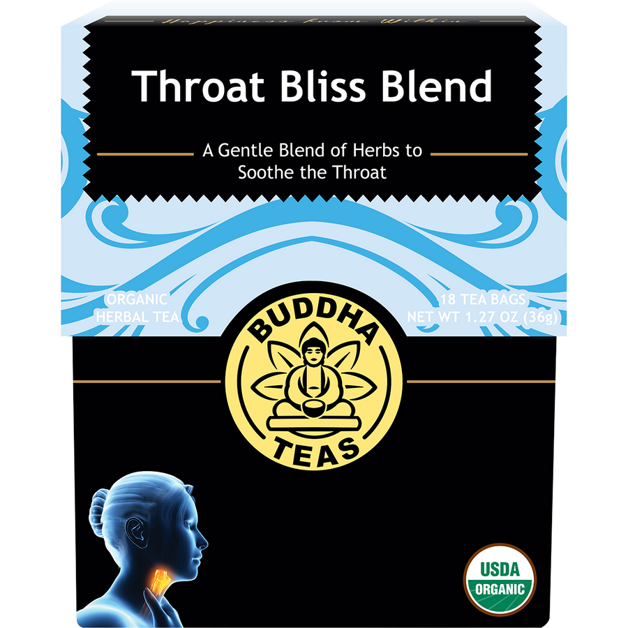Organic Herbal Tea Bags Throat Bliss Blend