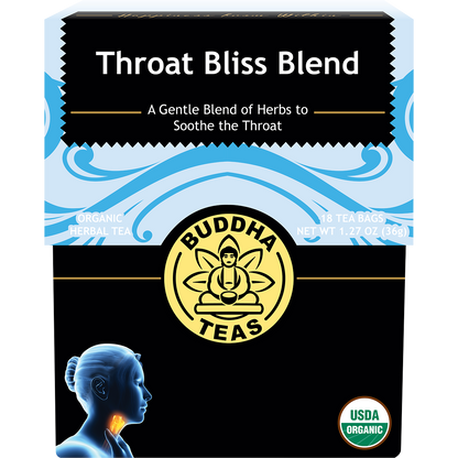 Organic Herbal Tea Bags Throat Bliss Blend