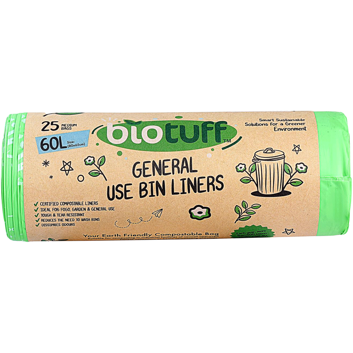 General Use Bin Liners Medium 60L