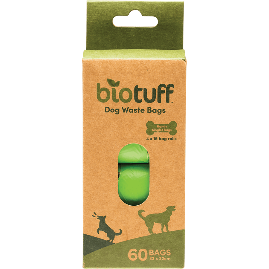 Dog Waste Bags Refill 4 x 15 Bag Rolls