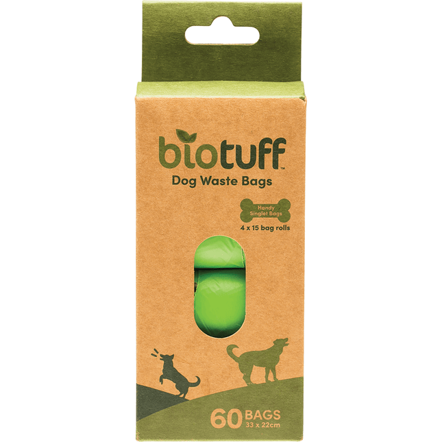 Dog Waste Bags Refill 4 x 15 Bag Rolls