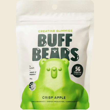 Buff Bears Creatine Gummies Crisp Apple 8x80g