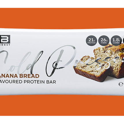 Fibre Boost Banana Bread cold pressed protein bar single bar