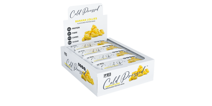 Fibre Boost Cold Pressed Banana Lollies flavoured Protein Bar