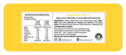Fibre Boost Cold Pressed Banana Split flavoured Protein Bar