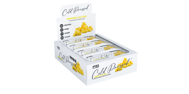 Fibre Boost Cold Pressed Banana Lollies flavoured Protein Bar