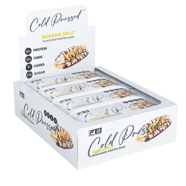 Fibre Boost Cold Pressed Banana Split flavoured Protein Bar