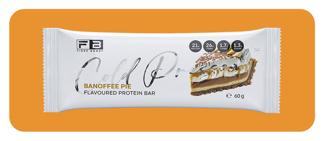 Fibre Boost Banoffee Pie cold pressed protein bar single bar