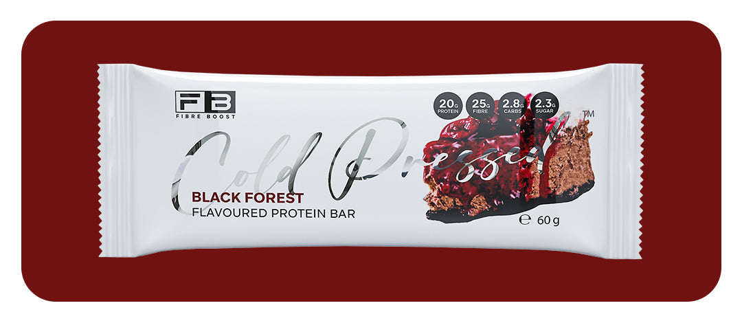 Fibre Boost Cold Pressed Black Forest flavoured Protein Bar
