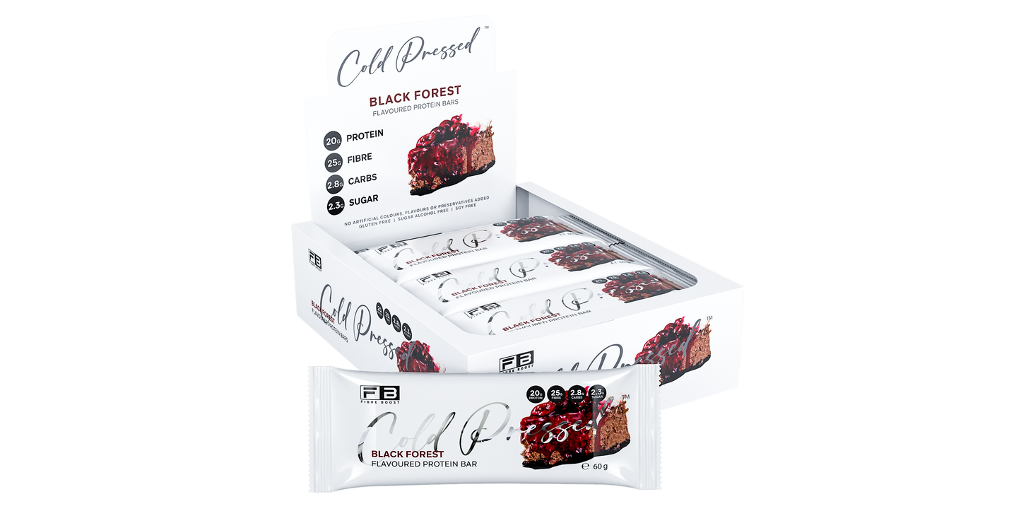 Fibre Boost Cold Pressed Black Forest flavoured Protein Bar