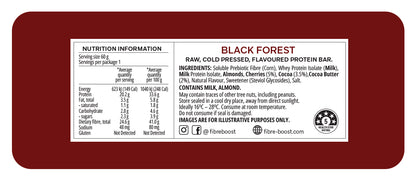 Fibre Boost Cold Pressed Black Forest flavoured Protein Bar
